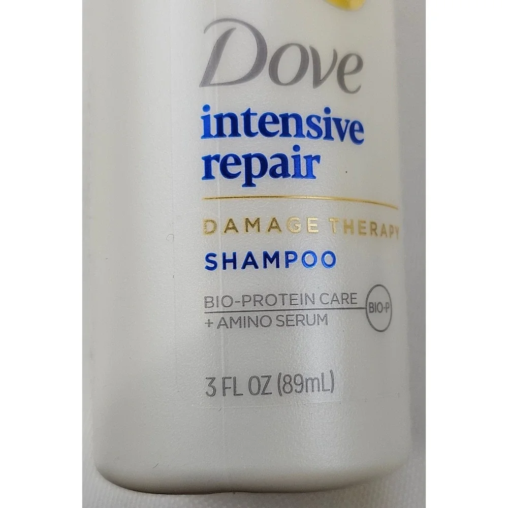 Dove‎ Intensive Repair Shampoo Damage Therapy 3oz Travel Size Lot of 3 Bottles